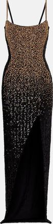 Balmain Abito lungo con perline