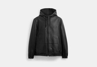Coach Reversible Leather Jacket In Recycled Polyester