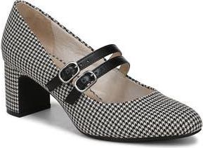 Life Stride True Mary Jane Pump in Black/Bone at Nordstrom Rack, Size 9.5