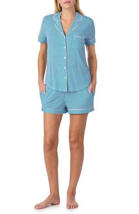Kate Spade New York print short pajamas in Blue Stripe at Nordstrom, Size Medium