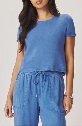 Splendid Emerson Short Sleeve Sweater in Perfect Blue at Nordstrom, Size X-Small