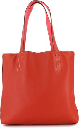 Herm&egrave;s Rouge Casaque Handbag Tote Bag (Pre-Owned)