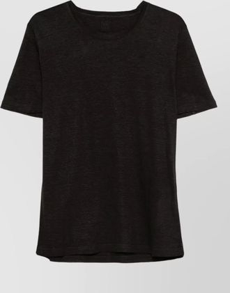 120% Lino linen crew neck short sleeve t-shirt