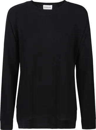 P.A.R.O.S.H. Loos Black Wool-Cashmere Sweater