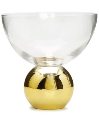 Alice Pazkus Set Of 4 Dessert Bowls On Gold Ball Pedestal