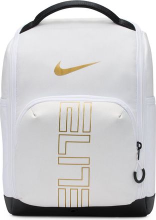 Nike Varsity Elite Shoe Bag White Black Metallic Gold HM9970-100