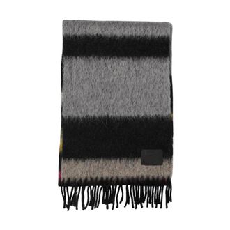 Paul Smith Elegant Striped Cashmere Scarf - male - Paul Smith - Winter Scarves - Gray - ONE SIZE - Accessories