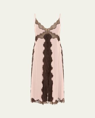 16Arlington Laura Silk Midi Slip Dress
