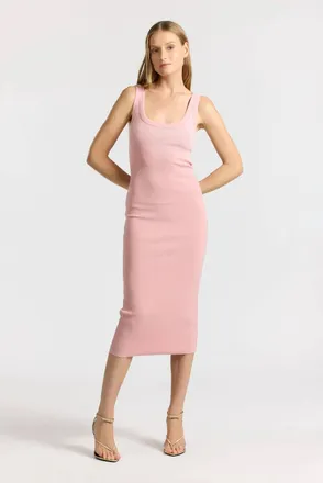 Cotton Citizen Verona Midi Dress In Blush