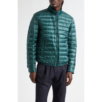 Herno Ultralight Nylon Down Jacket in 7810 Bottle Green at Nordstrom, Size 42 Us