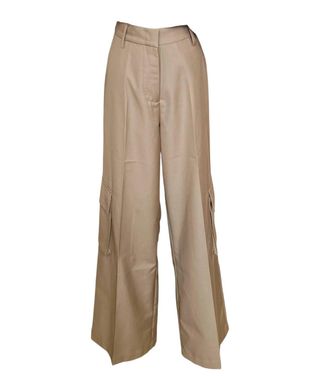 Crescent Gwen Cargo Trousers In Beige