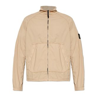 Stone Island Turtleneck Sweatshirt - Heren - Vesten met rits - Beige - 2XL - Hoodies & sweatvesten