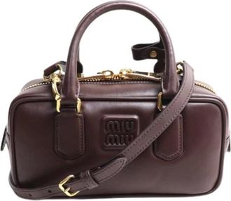 Miu Miu Borsa a tracolla Pre-owned - - Pre-owned - Donna - Marrone - ONE SIZE