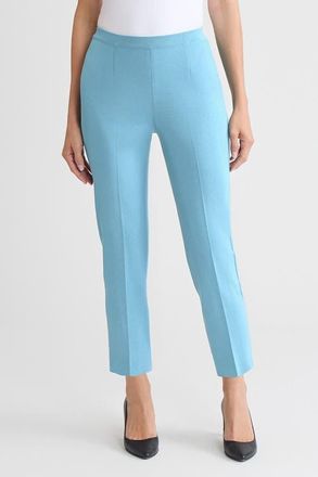 Ming Wang Knit Straight-Leg Ankle Pants in Serene at Nordstrom, Size X-Small 23