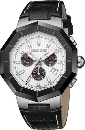 Roberto Cavalli by Franck Muller Chronograph Quartz White Dial Mens Watch CMLFAF-IFAAK-FM034