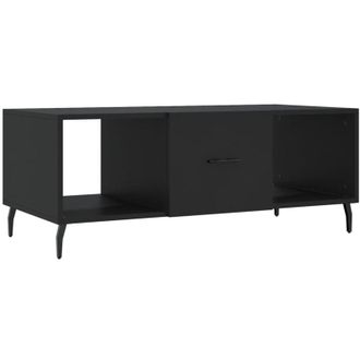vidaXL Vidaxl - Mesa De Centro Madera Contrachapada Negro 102x50x40 Cm