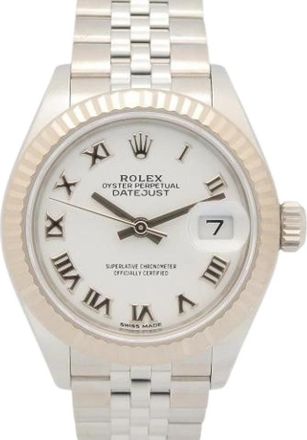 Rolex Pre-owned Datejust 28 - Dames - Vintage Horloges - Wit - ONE Size - Vintage