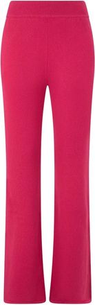 Alberta Ferretti Wijde broek - Dames - Wijde Broeken - Roze - M - Wol - Broeken