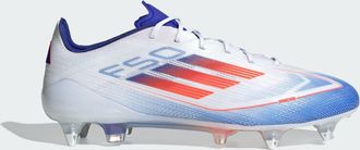 adidas adidas Performance Unisex F50 Elite Soft Ground Boots - White/Blue - Size UK 5.5