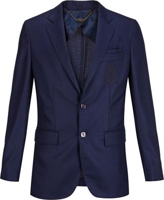 Billionaire Boys Club Blazer Crest - Heren - Blazers - Blauw - L - Wol - Jassen