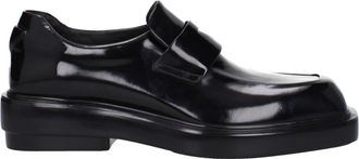 Prada Womens Leather Slipon Loafers - Black - Size EU 39