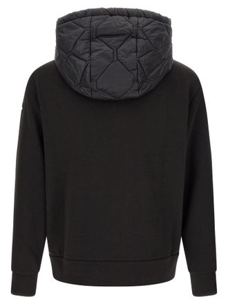 Moncler Hybrid Cotton-Blend Hoodie - Black