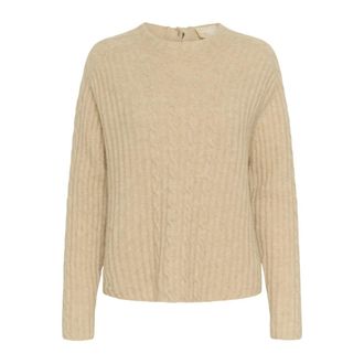 Soaked In Luxury Dames, Truien, Beige, Maat: L