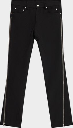 Rick Owens Men & apos;s Vega Wool Zip-Cuff Jeans