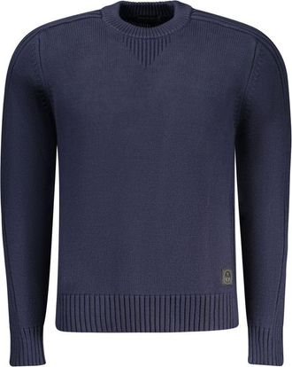 North Sails Blue Cotton Men Mens Sweater