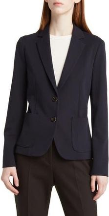BOSS Jonalahra Knit Blazer in Sky Captain at Nordstrom Rack, Size 14