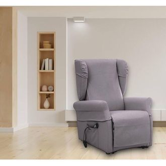 Dmora Poltrona Dromanzin, Desenfundable, Hecho En Italia, Blanco