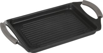 KASANOVA Piastra a vassoio 35x22 cm con manici grigi