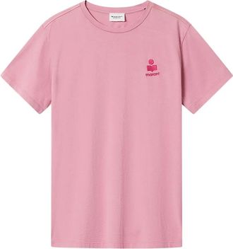 Isabel Marant T-shirt Aby con logo - Rosa