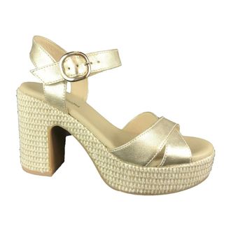 Nero Giardini Schoenen, Dames, Geel, 39 EU, Leer, Stijlvolle Sandaal 1363