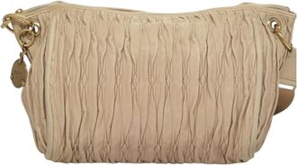 Bally Beige Leather Shoulder Bag (Pre-Owned)