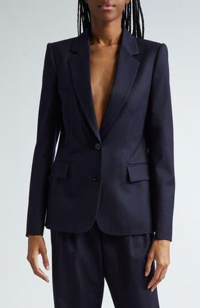 Stella McCartney Iconic Wool Twill Blazer in Navy at Nordstrom Rack, Size 0 Us / 34 It