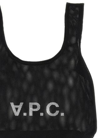A.P.C. Mens Shopping Bag Rebound Black Polyester Handbags Hand
