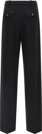 Elisabetta Franchi Fluid Cady Trousers - Black
