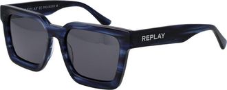 Replay Blue Acetate Sunglasses