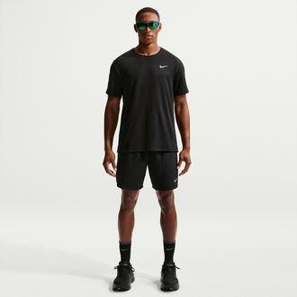 Nike Mens Challenger Dri-FIT 7 Brief-Lined Running Shorts in Black | DV9359-010