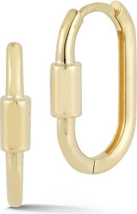 Ember Fine Jewelry 14K Gold Oval Huggie Hoop Earrings at Nordstrom Rack