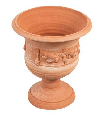 Biscottini International Biscottini - Vaso De Terracota 100% Hecho A Mano Made In Italy