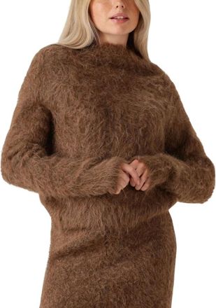 Ibana Dames, Truien, Bruin, Maat: XL Wol