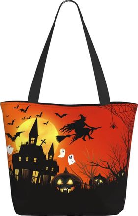 AOOEDM Happy Halloween Fall Pumpkin Ladies Shopping Bag 13x11x7in.The Perfect ValentineS Day Gift.It Is The Best ValentineS Day Gift For Mom, Daughter, Wife,