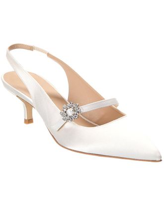Stuart Weitzman Aura Mary Jane Satin Slingback Pump