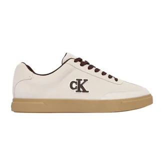 Calvin Klein Sneakers, male, White, Size: 10 US Brooke Suede Trainers