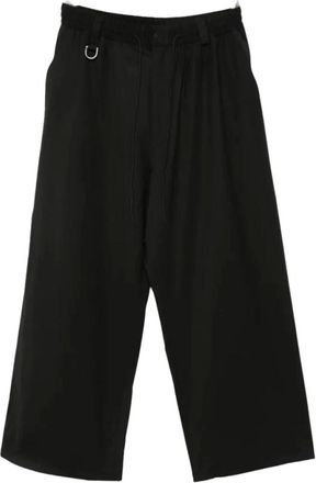 Yohji Yamamoto Heren, Broeken, Zwart, Maat: M