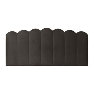 Really Nice Things Cabecero tapizado en terciopelo tierra 145x74cm