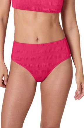 Andie Swim High Waist Bikini Bottoms in Bright Begonia at Nordstrom Rack, Size X-Small