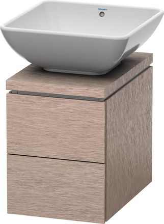 Duravit Duravit L-cube Mueble Para Consola, Ancho 320mm, Profundidad 477mm, 2 Cajones, Color: Roble Cachemir Chapa De Madera Aut&eacute;ntica - Lc681801111